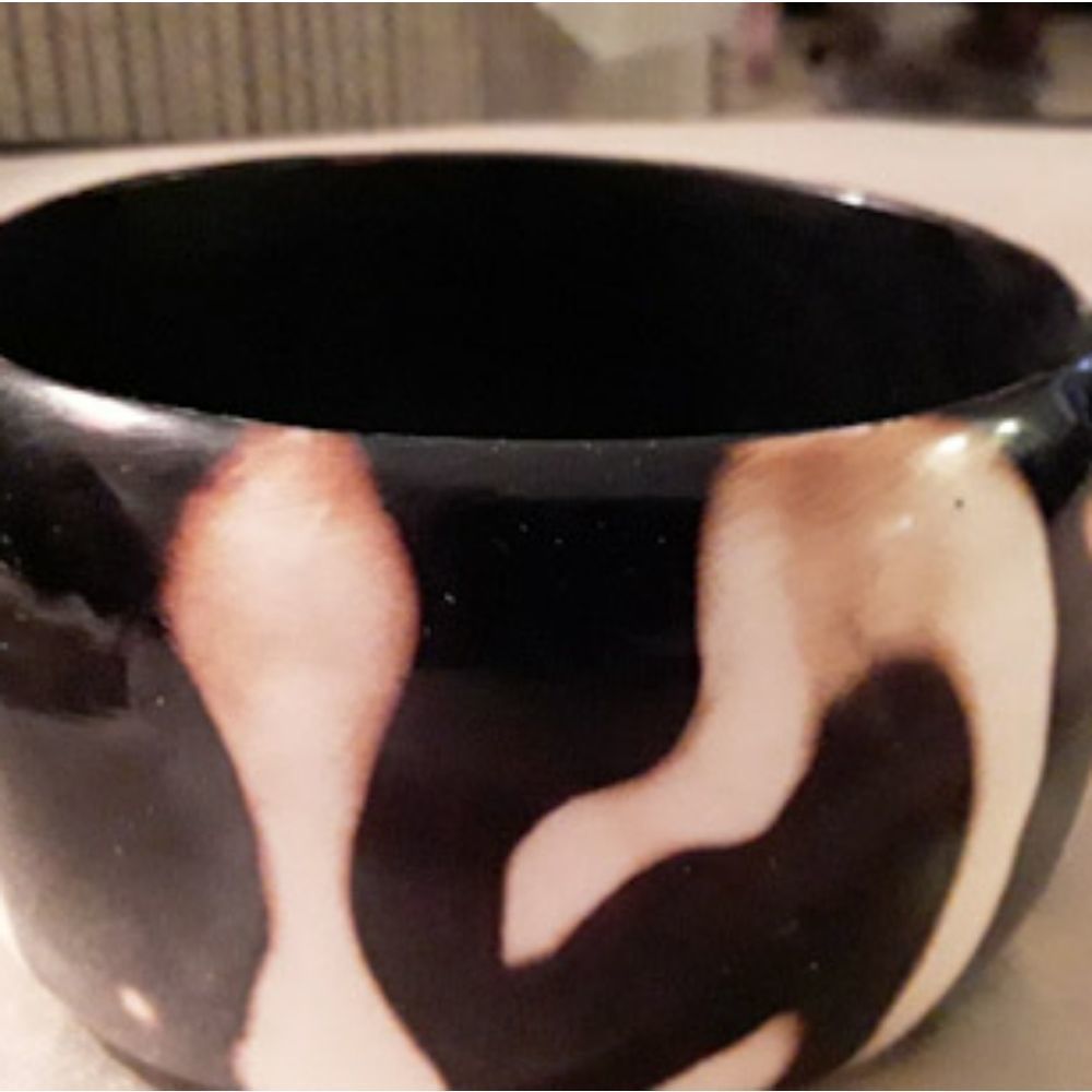 Wide animal print bangle bracelet bought at Macy's